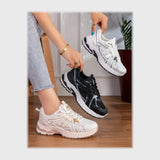 حذاء سنيكرز حريمى فوندي جلد إسكاي مستورد ونعل PVC حقن الوان متعددة جميع المواسم من إس آند كيه يويو ميكس - r-4149nm