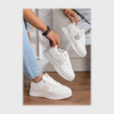 حذاء سنيكرز رجالى فوندي جلد إسكاي مستورد ونعل PVC حقن الوان متعددة جميع المواسم من إس آند كيه يويو ميكس - z-1125n