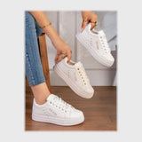 حذاء سنيكرز حريمى فوندي جلد إسكاي مستورد ونعل PVC حقن الوان متعددة جميع المواسم من إس آند كيه يويو ميكس - r-6012