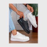 حذاء سنيكرز رجالى فوندي جلد إسكاي مستورد ونعل PVC حقن الوان متعددة جميع المواسم من إس آند كيه يويو ميكس - z-7014