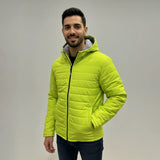 جاكيت بامب بكابيشوه ووتر بروف مبطن فرو رجالي سوفت اصفر شتوي من كيه اتش ال - PUMP-2-YL