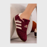 حذاء سنيكرز حريمى فوندي جلد إسكاي مستورد ونعل PVC حقن نبيتى جميع المواسم من ساندي - A-4904-MR