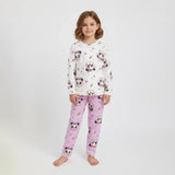 طقم دفاية بناتي فايبر مكستر أشكال متعددة ألوان متعددة شتوي من إيه إل واي - T-4