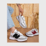 حذاء سنيكرز حريمى فوندي جلد إسكاي مستورد ونعل PVC حقن الوان متعددة جميع المواسم من بيكو - B-7831