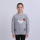 بلوفر مطبوع بناتي عجينه الوان متعددة شتوي من دابليو اس اتش - WSH-6