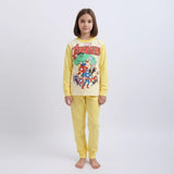 ترنج مطبوع قطعتين بناتي فايبر مكستر الوان متعددة من دابليو اس اتش - WSH-81