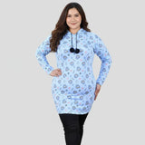 طقم تونيك مطبوع قطعتين حريمي انترلوك مبطن الوان متعدده شتوي من ايه ال واي - 6000