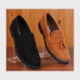 حذاء بانص رجالى فوندي PU اسكاي مستورد اسود جميع المواسم من إسكافي - 5-BK