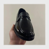 حذاء بانص رجالى فوندي PU اسكاي مستورد اسود جميع المواسم من إسكافي - 39