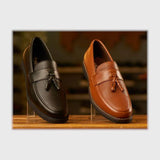 حذاء بانص رجالى فوندي PU اسكاي مستورد هافان جميع المواسم من إسكافي - 47-HV