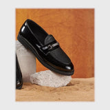 حذاء بانص رجالى فوندي PU اسكاي مستورد اسود جميع المواسم من إسكافي - 54