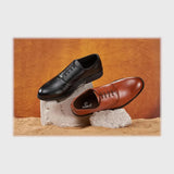 حذاء بانص رجالى فوندي PU اسكاي مستورد اسود جميع المواسم من إسكافي - 58-BK