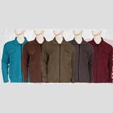 جاكيت سوسته رجالي كشمير الوان متعددة شتوي من أسامة تكس - 7350