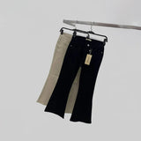 بنطلون جينز تلبيس مظبوط حريمى ربعاية درجة اولي اسود جميع المواسم من حواء جينز - 414-1