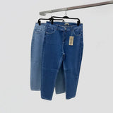 بنطلون جينز تلبيس مظبوط حريمى ربعاية درجة اولي ازرق جميع المواسم من حواء جينز - 415-1