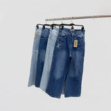 بنطلون جينز تلبيس مظبوط حريمى ربعاية درجة اولي ازرق فاتح جميع المواسم من حواء جينز - 441-2