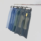 بنطلون جينز تلبيس مظبوط حريمى ربعاية درجة اولي ازرق غامق مخضر جميع المواسم من حواء جينز - 448-2