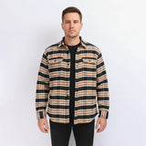 قميص كاروهات رجالي جوخ الوان متعددة شتوي من دابليو اس اتش - WSH-110