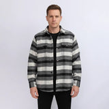 قميص كاروهات رجالي جوخ الوان متعددة شتوي من دابليو اس اتش - WSH-114