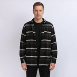 قميص كاروهات رجالي جوخ الوان متعددة شتوي من دابليو اس اتش - WSH-124