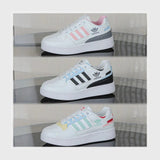 حذاء سنيكرز حريمى فوندي جلد إسكاي مستورد ونعل PVC حقن الوان متعددة جميع المواسم من نيو لوك - 25335