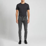 بنطلون جينز مخربش رجالي نيو لاند رمادي فاتح جميع المواسم من اس كيه اتش - 106651-LG