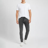 بنطلون جينز مخربش رجالي نيو سكاي ليكرا رمادي جميع المواسم من اس كيه اتش - 113031-GY