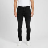 بنطلون جينز ساده رجالي نيو سكاي ليكرا اسود جميع المواسم من اس كيه اتش - 113030-BK