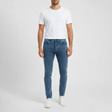 بنطلون جينز ساده رجالي نيو سكاي ليكرا جينز فاتح جميع المواسم من اس كيه اتش - 113030-LJ