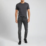 بنطلون جينز ساده رجالي نيو سكاي ليكرا رمادي جميع المواسم من اس كيه اتش - 107421-GY