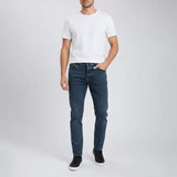 بنطلون جينز ساده رجالي نيو سكاي ليكرا كحلي جميع المواسم من اس كيه اتش - 109507-NV