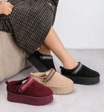 حذاء هاف بوت حريمى فوندي جلد إسكاي مستورد ونعل PVC حقن الوان متعددة شتوي من جوجو - WUGG6