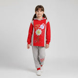 ترنج مطبوع قطعتين بناتي ميلتون مستورد الوان متعددة شتوي من ايه ال واي - T-11