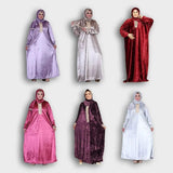 إسدال صلاة حريمي قطيفة مصري ألوان متعددة شتوي من إيه إل واي - 10012