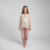 ترنج مطبوع قطعتين بناتي ميلتون مستورد الوان متعددة شتوي من ايه ال واي - T-40