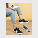 حذاء سنيكرز حريمى فوندي تريكو خيط مستورد ونعل PVC حقن الوان متعددة شتوى من الطائر - SS03