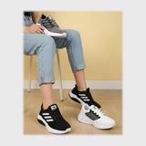 حذاء سنيكرز حريمى فوندي تريكو خيط مستورد ونعل PVC حقن الوان متعددة شتوى من الطائر - 8006