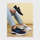 حذاء سنيكرز رجالى فوندي تريكو خيط مستورد ونعل PVC حقن الوان متعددة شتوى من الطائر - 5007-1