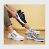 حذاء سنيكرز رجالى فوندي تريكو خيط مستورد ونعل PVC حقن الوان متعددة شتوى من الطائر - 5019