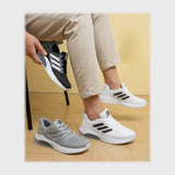 حذاء سنيكرز حريمى فوندي تريكو خيط مستورد ونعل PVC حقن الوان متعددة شتوى من الطائر - 1006