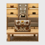 شنطة كروس حريمى جلد 2اسود*لون جميع المواسم من فلامنجو - 96