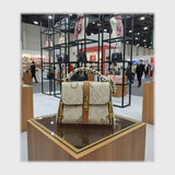 شنطة كروس حريمى جلد 2اسود*لون جميع المواسم من فلامنجو - 97