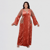 عباية اكمام طويله حريمى قطيفة هايدي مستورد الوان متعددة شتوي من ار اوه كيه - 3