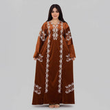 عباية اكمام طويله حريمى قطيفة هايدي مستورد الوان متعددة شتوي من ار اوه كيه - 11