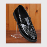 حذاء بانص رجالى فوندي PU اسكاي مستورد اسود جميع المواسم من إسكافي - 23