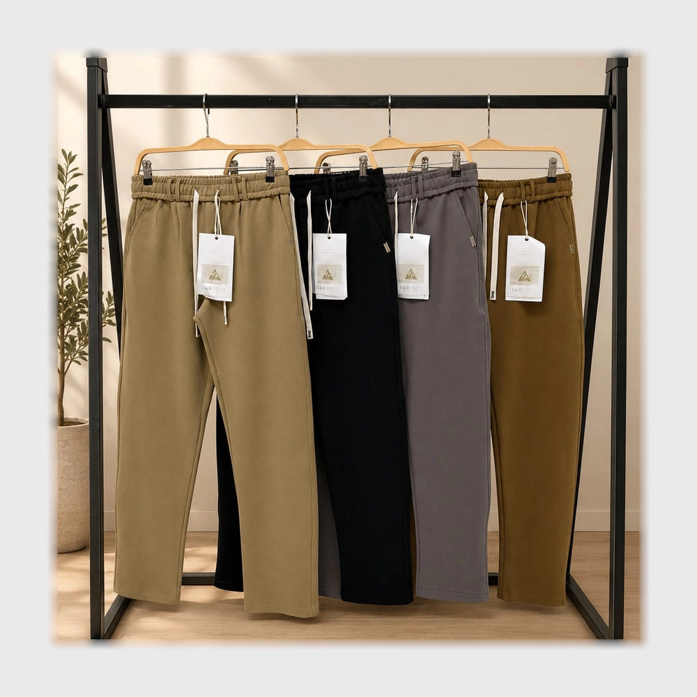 بنطلون شروال رجالي بولو ريب مستورد بني غامق جميع المواسم من فارسكو - 24148-Dark-Brown