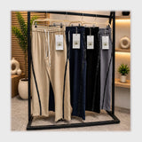 بنطلون شروال رجالي مقاس خاص انترلوك بيج جميع المواسم من فارسكو - 24149-Beige