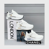 حذاء سنيكرز حريمى فوندي جلد إسكاي مستورد ونعل PVC حقن الوان متعددة جميع المواسم من ميلانو - 2440