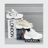 حذاء سنيكرز حريمى فوندي جلد إسكاي مستورد ونعل PVC حقن الوان متعددة جميع المواسم من ميلانو - 2445