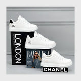 حذاء سنيكرز حريمى فوندي جلد إسكاي مستورد ونعل PVC حقن الوان متعددة جميع المواسم من ميلانو - 2470